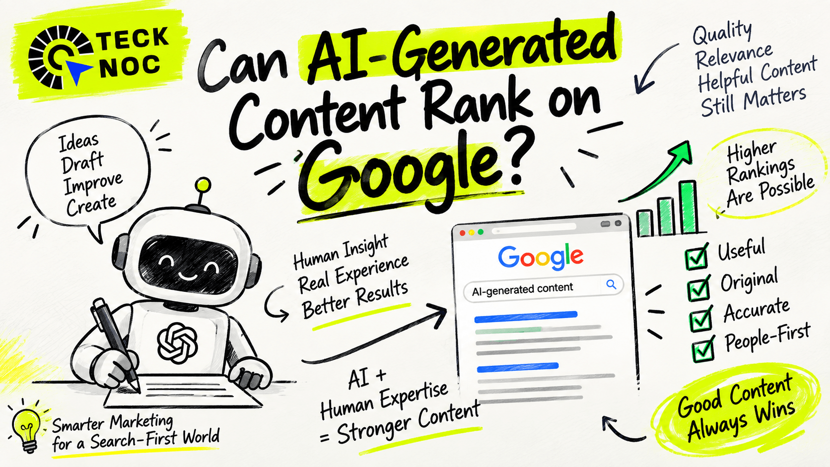 Can AI Generated Content Rank on Google