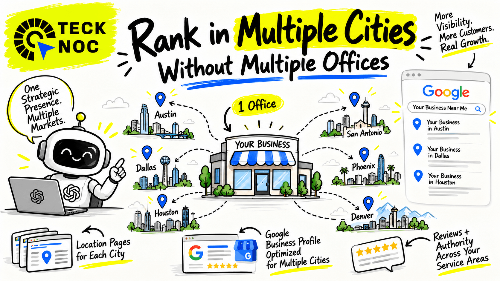 How to Rank in Multiple Cities
